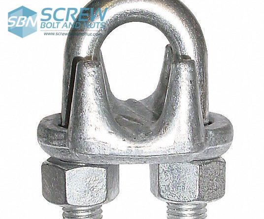 Galvanized Iron Wire Rope Clamp Bolt with Nut - Screw Bolt and Nut ...
